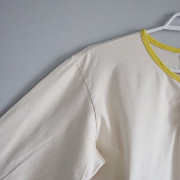 BTS Women White Small/Med Stretch Melting Butter Pyjama Long Sleeve Polo Top - Picture 3 of 12